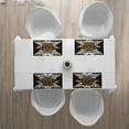 thumbnail image 3 of Ambesonne Tattoo Place Mats Set of 4, Skull and Flowers Tattoo, Standard Size, Brown and Black, 3 of 4