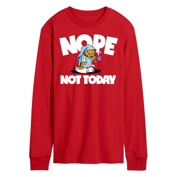 Garfield - Nope Not Today - Men's Long Sleeve T-Shirt