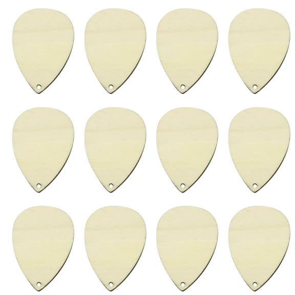 Pungan Unfinished Wood Teardrop Earring Blanks 50Pcs DIY Jewelry Making Home Decor,2.17"X1.46"X0.08"