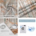 thumbnail image 6 of Blackout Curtains for Bedroom, Orange Grey Forest Room Darkening Window Drapes for Living Room, Grey Modern Art Oil Painting Thermal Insulated Grommet Curtains, 42x54 inch, 2 Panels, 6 of 9