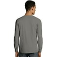 thumbnail image 2 of Hanes Mens ComfortWash Garment Dyed Long Sleeve Pocket Tee, L, 2 of 5