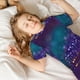 thumbnail image 5 of Balery Purple and Green Glitter Conjunto de Pijama Infantil de Manga Corta con Estampado – Ropa de Dormir de Algodón Suave-X-Large, 5 of 6