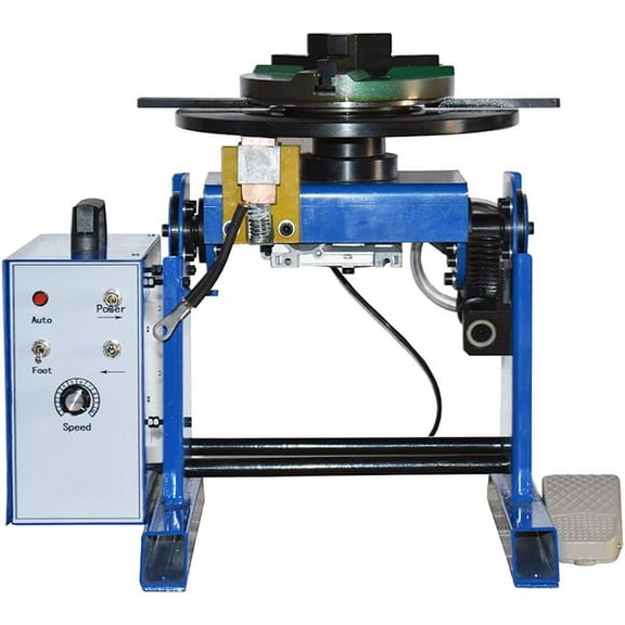 Welding Positioner Turntable with 200mm Chuck 110V 50KG Rotary Welding Positioner