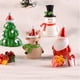 thumbnail image 4 of Miniatura de resina para decoración navideña, micropaisaje, Papá Noel, muñeco de nieve, adorno para árbol, figura en miniatura para jardín, decoración del hogar, 4 of 5