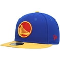 thumbnail image 3 of Men's New Era Blue Golden State Warriors Side Patch 59FIFTY Fitted Hat, 3 of 5