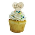 thumbnail image 5 of Love and Flowers Heart Love Cupcake Picks Toppers Decoration Set of 6, 5 of 7