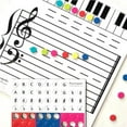 thumbnail image 3 of kurtrusly Dry-Erase Conseil d'Administration Enseignement Prop Note Plaque Fine Exécution Longue Durée Classe Accessoires Professeur Accessoires Musique Enseigner Fournitures, 3 of 5