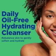 Differin Daily Oil Free Hydrating Cleanser Gentle Face Wash for Acne Prone Skin, 6 oz