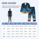 thumbnail image 4 of Balery Astronaut In A Space Suit On The Planet Pijama para Hombre de Dos Piezas con Manga Larga, Conjunto de Dormir y Descanso Suave con Bolsillos-Small, 4 of 7