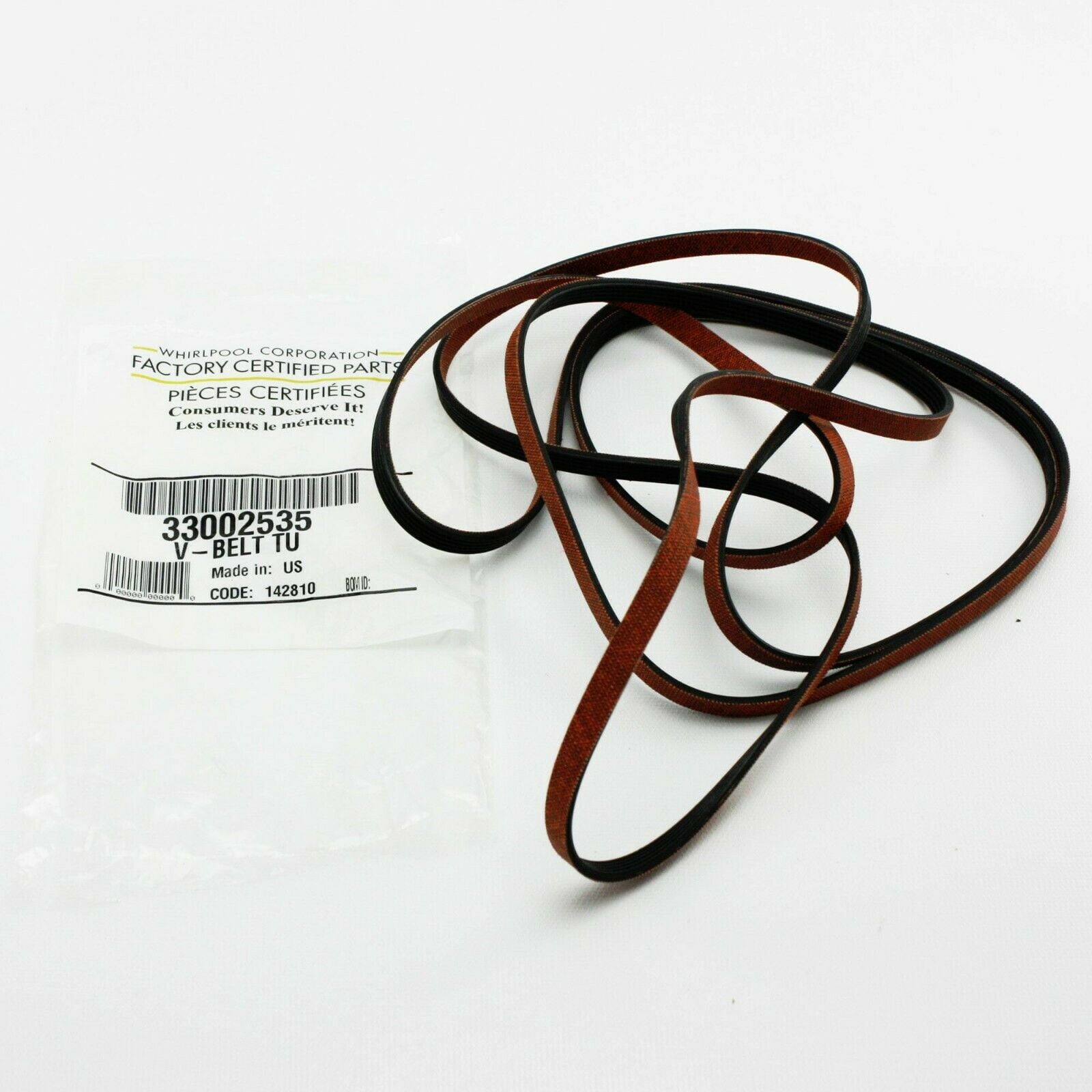 Genuine Replacement Dryer Drum Belt for Select Maytag Gas Electric 63700300 