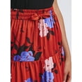 thumbnail image 4 of Time and Tru Women's Print Tiered Pull On Midi Skirt, Sizes XS-XXXL, 4 of 5