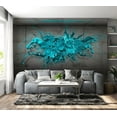 thumbnail image 6 of Tiptophomedecor Abstract Wallpaper Wall Mural - Blue Ink Blot, 6 of 7