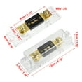 thumbnail image 4 of Unique Bargains 1 Set Car Audio 0 4 8 Gauge Inline ANL Fuse Holder Transparent Fuse Block with 2pcs 175A Fuse, 4 of 7