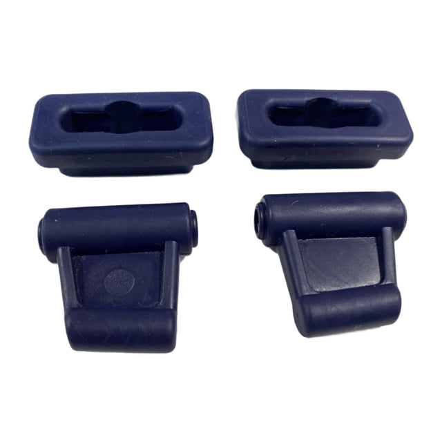 2 clips para visera solar 1078110141, piezas de repuesto, instalación sencilla. Azul