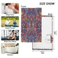 thumbnail image 6 of Yayeee 100% Cotton Hand Towels for Bathroom 16" x 28" Soft Absorbent Kitchen Towel, Red Geometric Eagle, 6 of 7