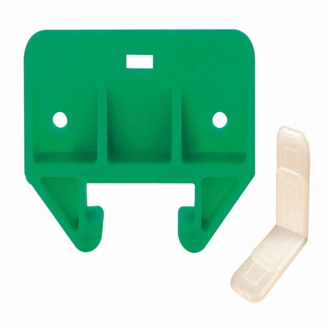 Drawer Track Guide Prime-Line, plástico de 1-1/8 pulgadas en L, paquete de 1