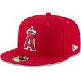 thumbnail image 1 of Men's New Era Red Los Angeles Angels 2025 Spring Training 59FIFTY Fitted Hat, 1 of 6