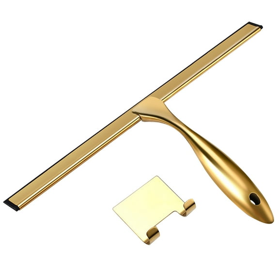 Stainless Steel Shower Squeegee with Handle Silicone Rubber for Home Bathroom for Kitchen Car Glass Tool