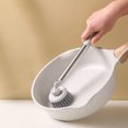 thumbnail image 1 of Cepillo para Ollas con Mango Largo | Cepillo Grande de Plástico con Cabezal Giratorio de 360° | Suave con Los Utensilios de Cocina | Cerdas Rígidas y Duraderas | Fregador Multiusos para Cocina, Baño, 1 of 6