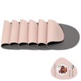 thumbnail image 1 of Juego de manteles individuales para comedor y oficina, manteles individuales de cuero antideslizantes impermeables, resistentes al calor, plegables para un almacenamiento conveniente, juego de 4, 1 of 6