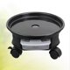 thumbnail image 2 of 38cm Round Flower Pot Trays Removable Universal Bottom Wheel Foundation Plant Flower Pot Base with Storage Drawer for Home (Black), 2 of 3