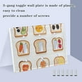 thumbnail image 3 of Yayeee Toggle Light Switch Wall Plate 2-Gang 4.56"x4.48" Decorative Outlet Cover, Various Toasts, 3 of 7