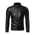 thumbnail image 1 of tredstone Cool Style Men S Motorcycle Jacket For Trendy Look Multiple Sizes Available Men Motorcycle Jacket black 4XL, 1 of 6