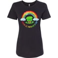 thumbnail image 3 of Inktastic Happy St. Patrick's Day Rainbow and Hat Women's T-Shirt, 3 of 5