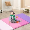 thumbnail image 4 of Gymnastics Mat, Thick Folding Kids' Gymnastic Tumbling Mat with Carrying Handles, 4 of 4