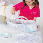 Adora Adoption Babies Essentials Gift Set with Doll Clothes, Milk Bottle, Diaper, Bassinet, Bib and Micro-Fleece Blanke, Birthday Gift for Ages 3+ Sweet Star