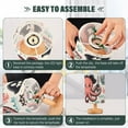thumbnail image 4 of Bedside Desk Lamp LED Cartoon Octopus with Pirate Hat Table Nightstand Lamps Warm Light Fabric Lampshade for Home Bedroom Office Living Room Decor, 4 of 7