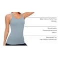 thumbnail image 4 of Top sin costuras con espalda en Y y sostén integrado para mujer CRZ YOGA, talla pequeña, 4 of 4