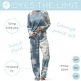 thumbnail image 2 of Hello Mello Dyes The Limit Lounge Top and Pants, 2-Piece Pajama Set, Blue Large/X-Large (Women's), 2 of 7