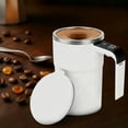 thumbnail image 6 of KeirineCC Self-stirring Coffee Mug Magnetic Stirring Cup Drink Stirrer Rechargeable Automatic Mixing Cup w/LCD Thermometer with Temp Display for Coffee Tea Hot Chocolate (White, 13 oz), 6 of 9