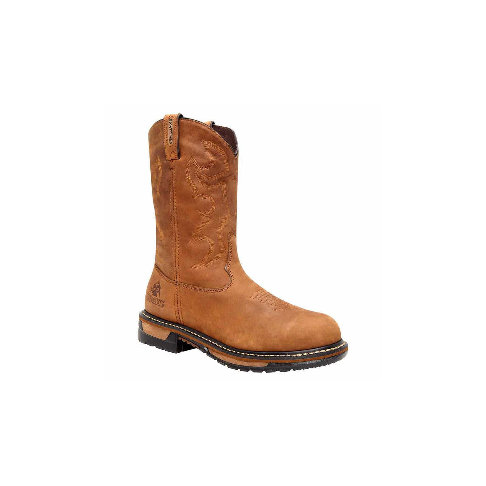 rocky original ride steel toe western boot