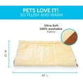 Paws & Pals Pet Bed 2in1 Indoor Fleece Cave Mat Pyramid for Dogs Cats