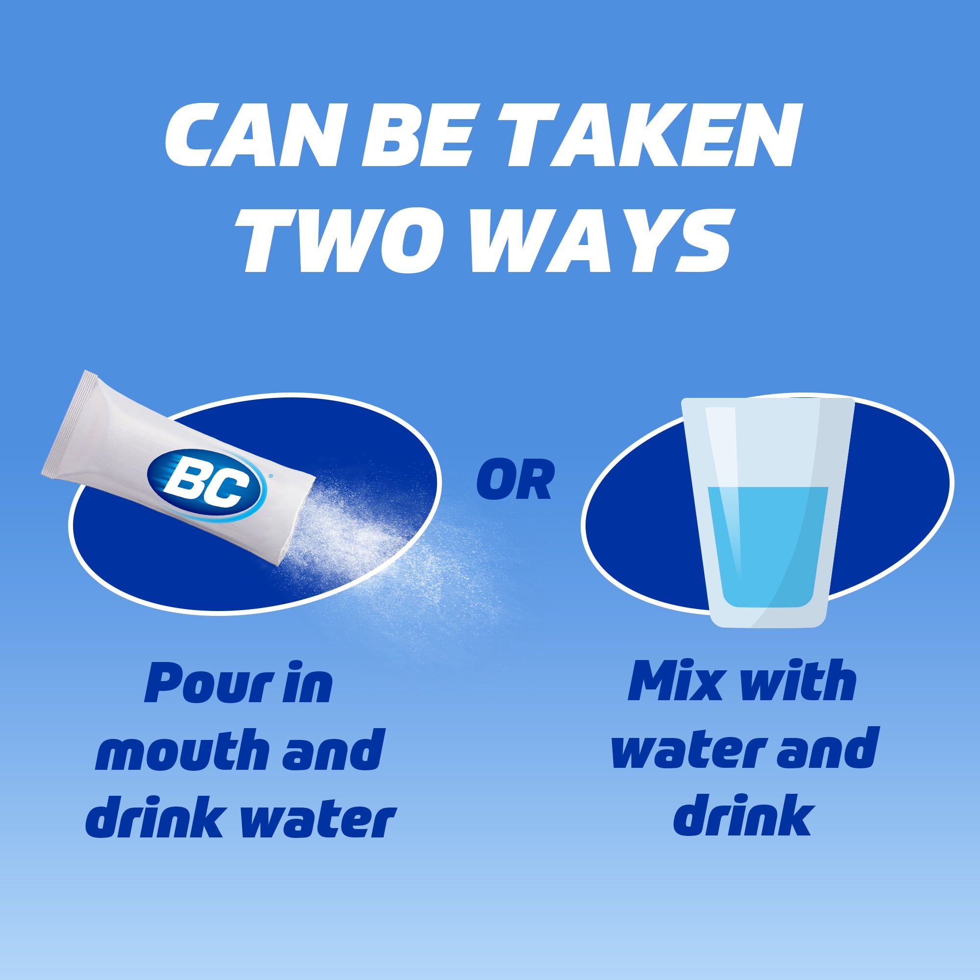 (2 pack) BC Powder Original Strength Pain Reliever, Aspirin Dissolve Packs, 24 Count
