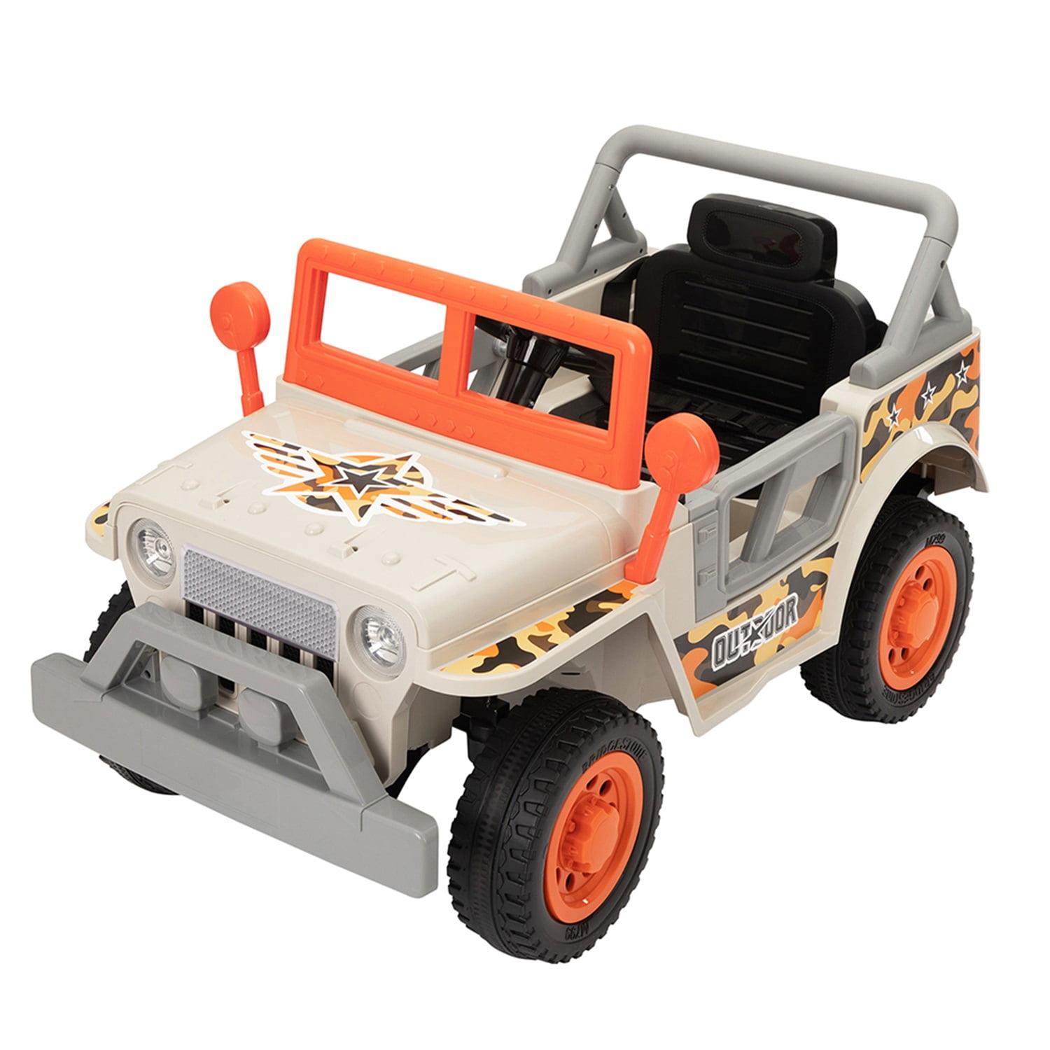 CIPACHO 12V Kids Electric Ride on Car, Driving Trucks for Aged 3-6 Children, Orange CIPACHO 12V Kids Electric Ride on Car, Driving Trucks for Aged 3-6 Children, Orange