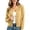 Yellow, variant on Women's Casual Open Front Sweater Long Sleeve Rib Knit Cardigan Lightweight Crew Neck Button Down Long Sleeve 2026 Fall Outfits(Pink,XXL)