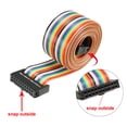 thumbnail image 3 of Unique Bargains IDC 20P Wire Flat Rainbow Ribbon Cable 128cm 2.54mm Pitch 1pcs, 3 of 4