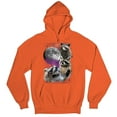 thumbnail image 5 of Racoons Howling at the Moon Sweatshirt Funny Galaxy Wildlife Universe Humor Weird Animal in Space Hoodie, 5 of 7