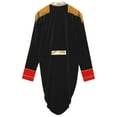 thumbnail image 6 of Haitryli Men's Adult Circus Ringmaster Costume Open Front Velvet Tassel Long Tailcoat Jacket Coat Black 3XL, 6 of 7