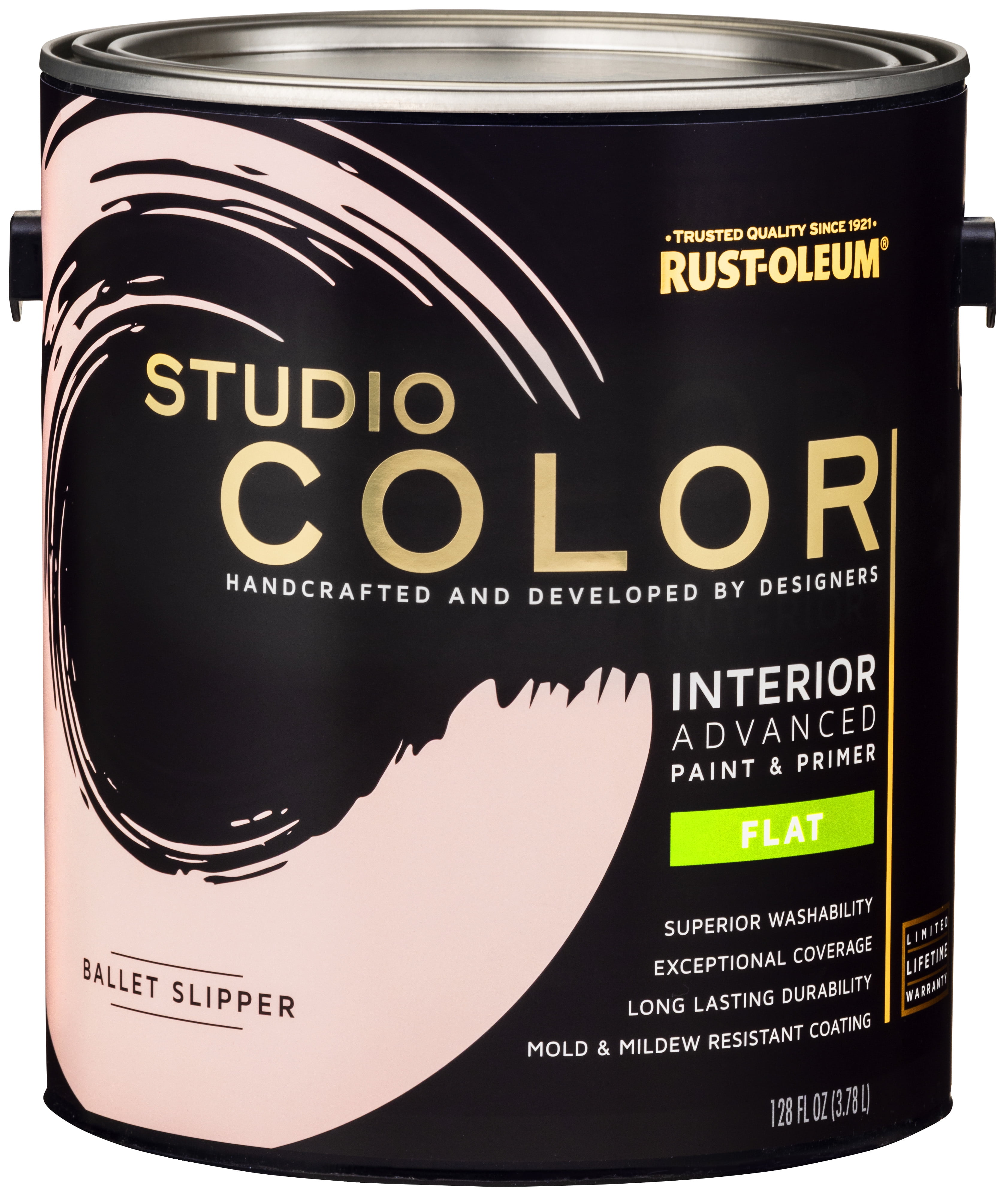 Rust-Oleum Studio Color Ballet Slipper, Interior Paint + Primer, Flat Finish, 2-Pack