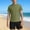 Army Green, variant on Boys Swimwear Set Crewneck Tops and Swim Trunks Quick-Dry Beach Surfing Swimsuit 2-Piece Light Blue Size 9-10