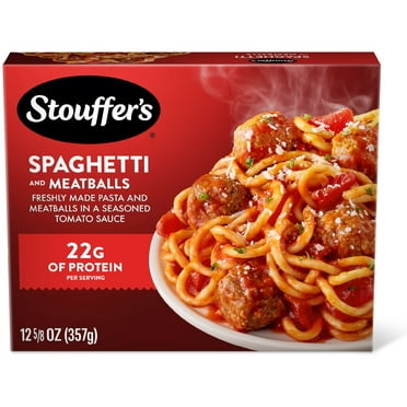 Stouffer’s Spaghetti and Meatballs, Single Serve, Frozen Pasta, Single Frozen Meals 12.625 oz