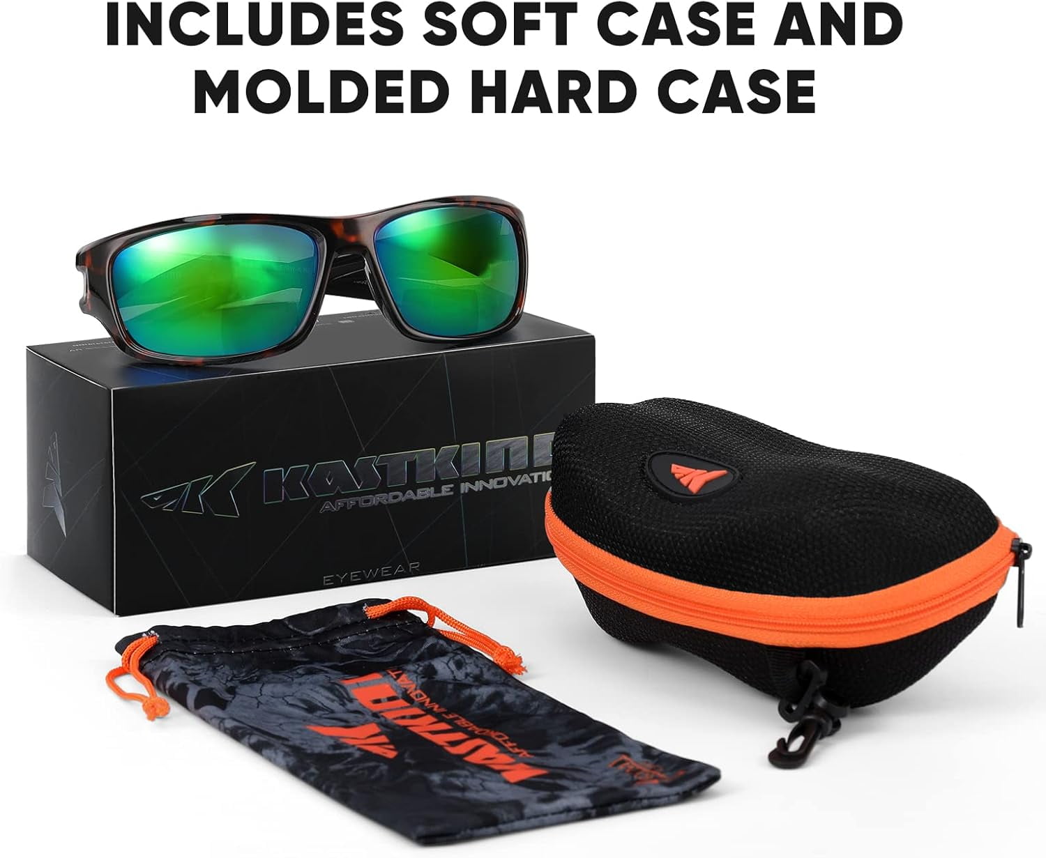KastKing Ellijay Bifocal Polarized Sunglasses, Bi-Focal x1.5 x2.0 x2.5 Magnifications, Wrap Sport Reader Sunglasses