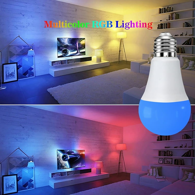 MONSTER ILLUMINESSENCE LED Mood Lighting Kit with 6.5 ft Long LED RGB E26 Edison Screw 7 Watt Bulb and Premium RF - Walmart.com