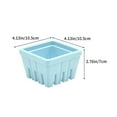 thumbnail image 3 of Nmdmisc Berry Basket,Square Kitchen Fruit Bowl With Holes,4.13" Colander Cute Bowl for Strawberry Berries Grape Cherry Veggies, Blue, 3 of 6