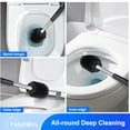 thumbnail image 4 of TidyBliss Toilet Brush and Plunger Set with Hidden Tweezers (Black), 4 of 9