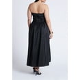 thumbnail image 2 of ELOQUII Women's Plus Size Pleated Ruffle Neckline Midi Dress, 2 of 2